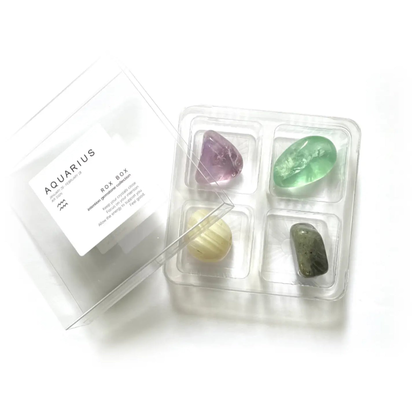 Zodiac Crystal Intention Set - 4 Pack | Aquarius
