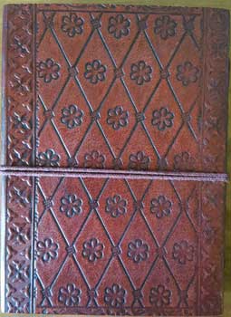 Triple Moon Pentacle Leather Blank Book | 5" x 7"