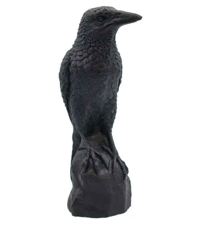 PERCHED RAVEN | PILLAR CANDLE ~ BLACK