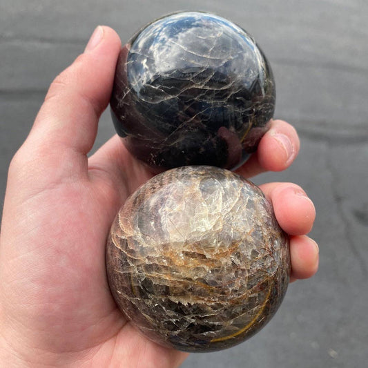60mm Black Moonstone Crystal Ball