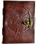 Fairy Moon Leather Blank Book with Latch | 6 x 8 in