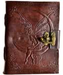 Fairy Moon Leather Blank Book with Latch | 6 x 8 in