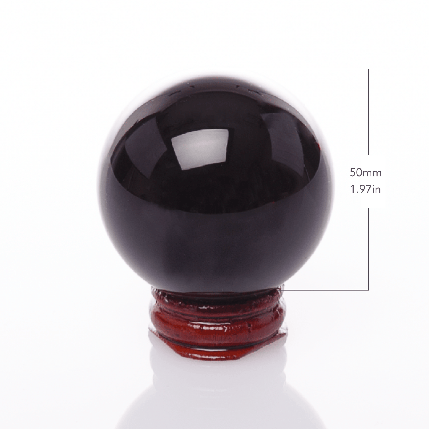 Black Crystal Scrying Gazing Ball