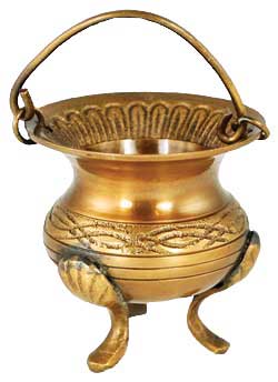 Celtic Brass Cauldron