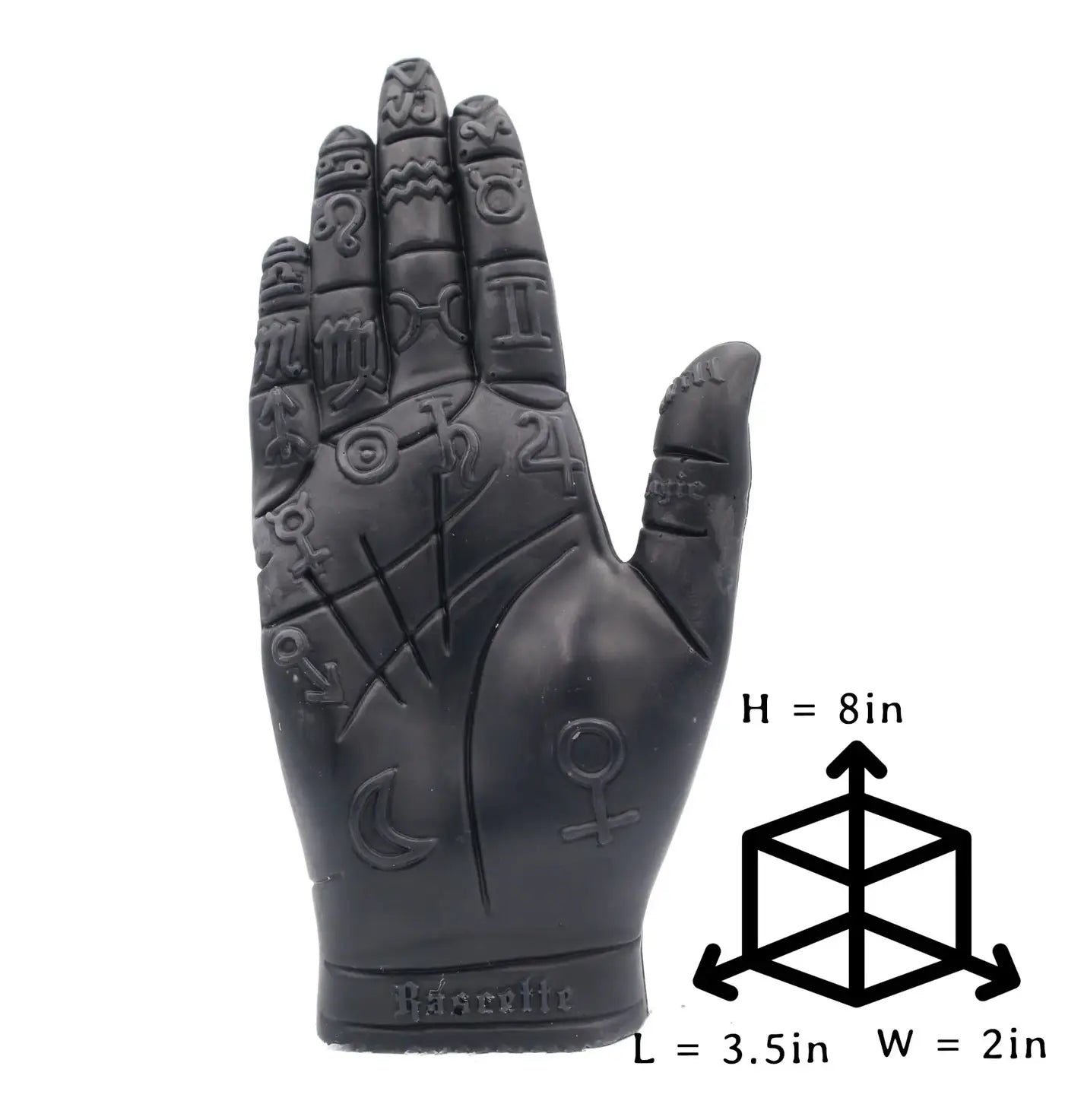 PALMISTRY | PILLAR CANDLE ~ Black