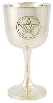 4" Silver Pentagram Chalice