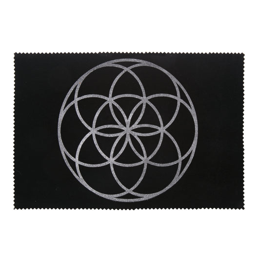 8"x12" Sacred Geometry Crystal Grid Mat