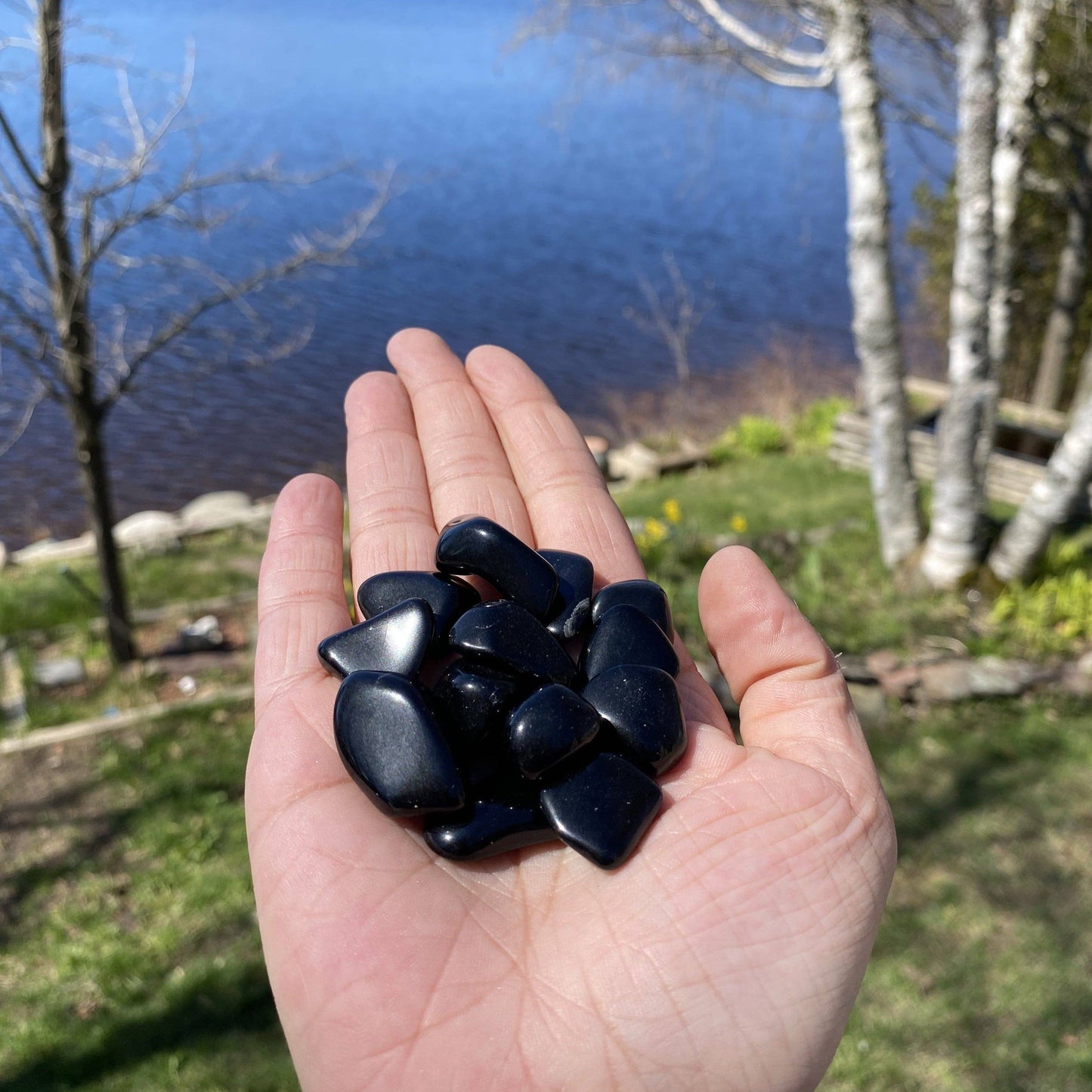 Tumbled Black Obsidian Healing Stones