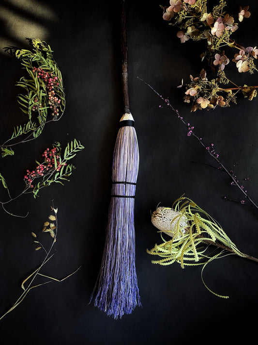Altar Besom Brooms | Short Handle | Lavendar