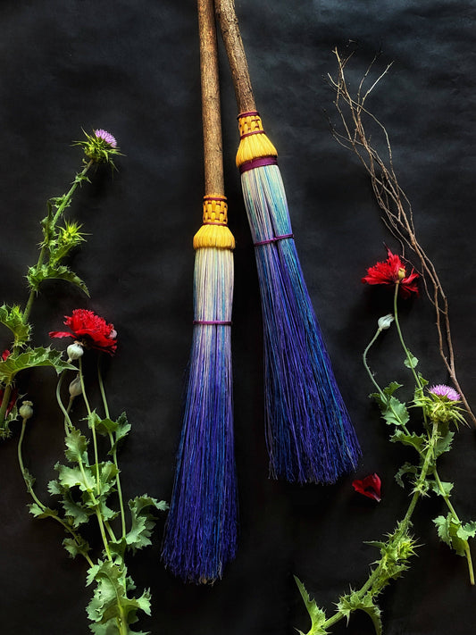 Cobwebber Brooms | Blue & Lavendar